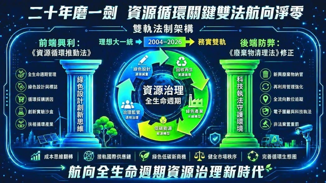 20年磨一劍 資源循環雙法航向淨零